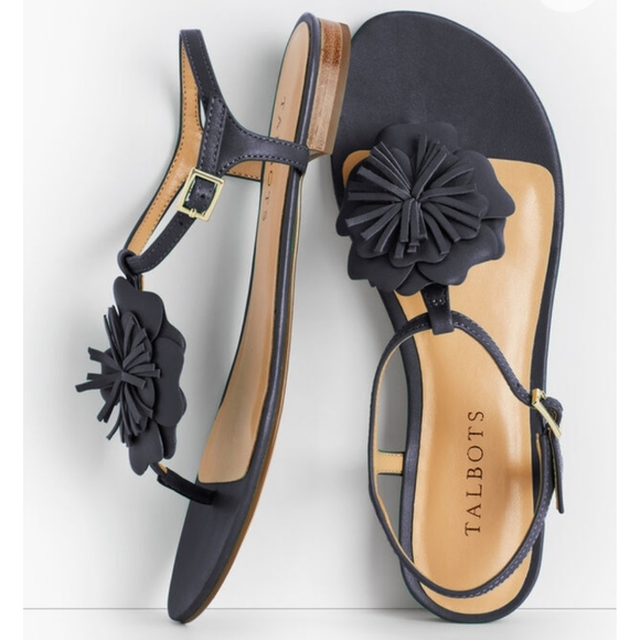 Talbots Shoes - Talbots Keri Flower Sandals Size 6.5